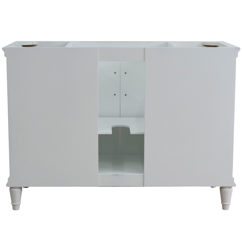 48 in. Single Wooden Vanity  White Finish Cabinet Only