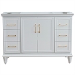 48 in. Single Wooden Vanity  White Finish Cabinet Only