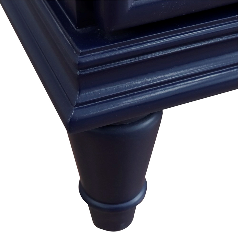 60 in. Double Wooden Vanity Blue  Cabinet Only