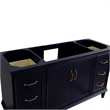 60 in. Single Wooden Vanity  Blue Finish Cabinet Only