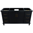 60 in. Single Wooden Vanity  Dark Gray Finish Cabinet Only