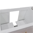 60 in. Single Wooden Vanity  White Finish Cabinet Only