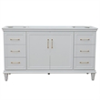 60 in. Single Wooden Vanity  White Finish Cabinet Only