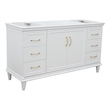 60 in. Single Wooden Vanity  White Finish Cabinet Only