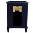 24 in. Single Wooden Vanity  Blue Finish Cabinet Only