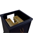 24 in. Single Wooden Vanity  Blue Finish Cabinet Only