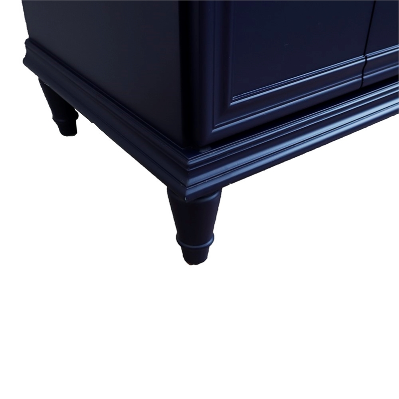 24 in. Single Wooden Vanity  Blue Finish Cabinet Only