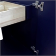 24 in. Single Wooden Vanity  Blue Finish Cabinet Only