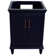 24 in. Single Wooden Vanity  Blue Finish Cabinet Only