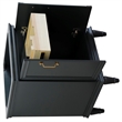 24 in. Single Wooden Vanity  Dark Gray Finish Cabinet Only
