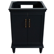 24 in. Single Wooden Vanity  Dark Gray Finish Cabinet Only