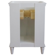 24 in. Single Wooden Vanity  White Finish Cabinet Only