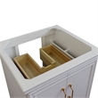 24 in. Single Wooden Vanity  White Finish Cabinet Only