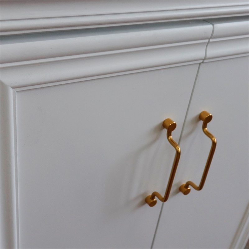 24 in. Single Wooden Vanity  White Finish Cabinet Only