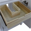 24 in. Single Wooden Vanity  White Finish Cabinet Only