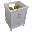 24 in. Single Wooden Vanity  White Finish Cabinet Only