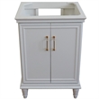 24 in. Single Wooden Vanity  White Finish Cabinet Only