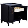 30 in. Single Wooden Vanity  Blue Finish Cabinet Only
