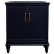 30 in. Single Wooden Vanity  Blue Finish Cabinet Only