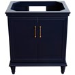 30 in. Single Wooden Vanity  Blue Finish Cabinet Only