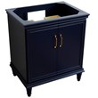 30 in. Single Wooden Vanity  Blue Finish Cabinet Only