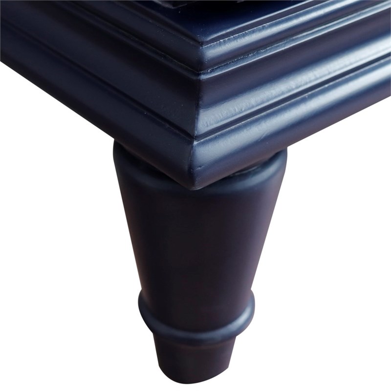 30 in. Single Wooden Vanity  Blue Finish Cabinet Only