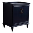 30 in. Single Wooden Vanity  Blue Finish Cabinet Only