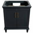 30 in. Single Wooden Vanity  Dark Gray Finish Cabinet Only