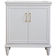 30 in. Single Wooden Vanity  White Finish Cabinet Only