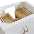 30 in. Single Wooden Vanity  White Finish Cabinet Only