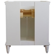 30 in. Single Wooden Vanity  White Finish Cabinet Only