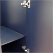 36 in. Single Wooden Vanity  Blue Finish Left Door Cabinet Only