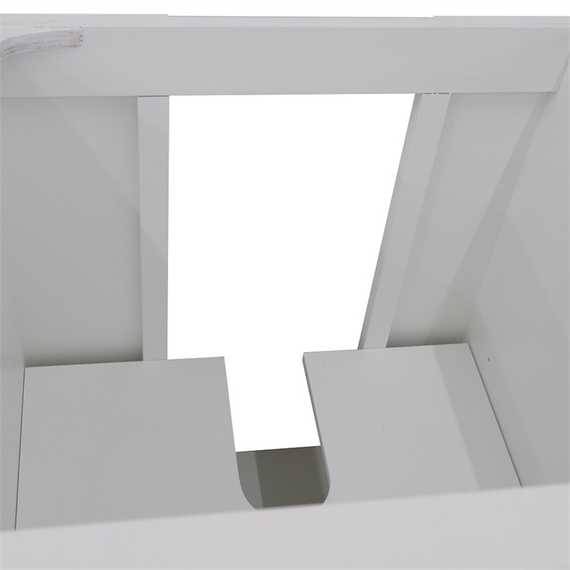 36 in. Single Wooden Vanity  White Finish Left Door Cabinet Only