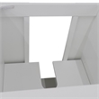 36 in. Single Wooden Vanity  White Finish Left Door Cabinet Only