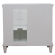 36 in. Single Wooden Vanity  White Finish Right Door Cabinet Only