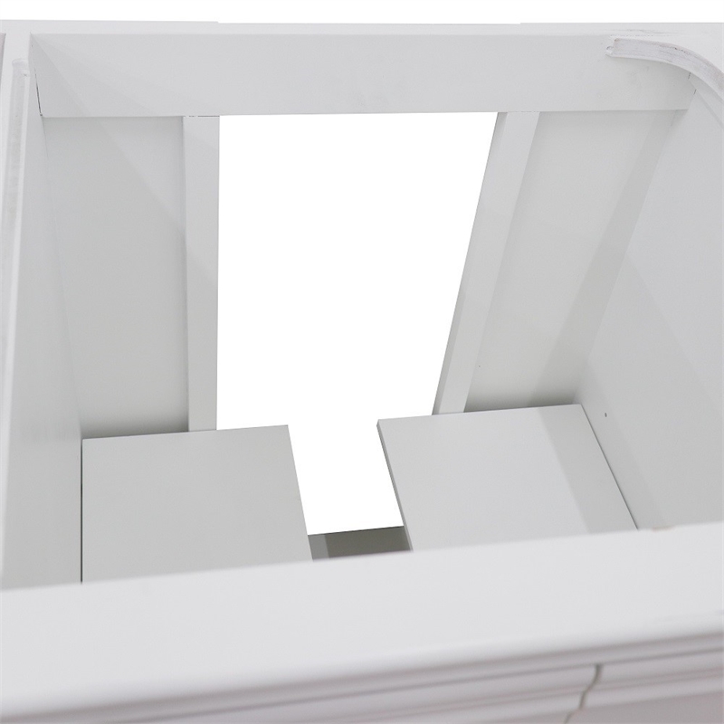 36 in. Single Wooden Vanity  White Finish Right Door Cabinet Only