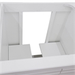 36 in. Single Wooden Vanity  White Finish Right Door Cabinet Only