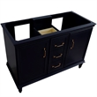 48 in. Double Wooden Vanity Blue Finish Cabinet Only