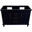 48 in. Double Wooden Vanity Blue Finish Cabinet Only