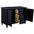 48 in. Double Wooden Vanity Blue Finish Cabinet Only