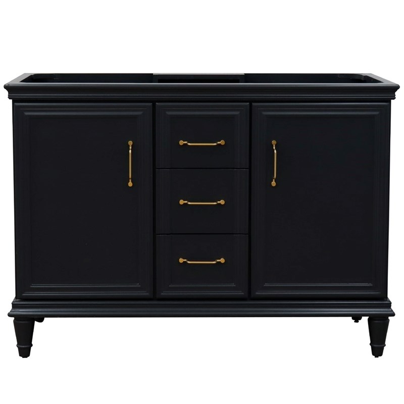 48 in. Double  Vanity Dark Gray Cabinet Only