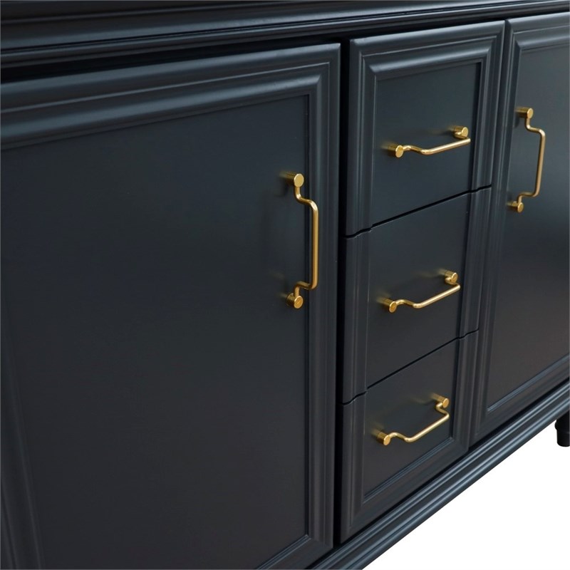 48 in. Double  Vanity Dark Gray Cabinet Only