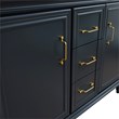 48 in. Double  Vanity Dark Gray Cabinet Only