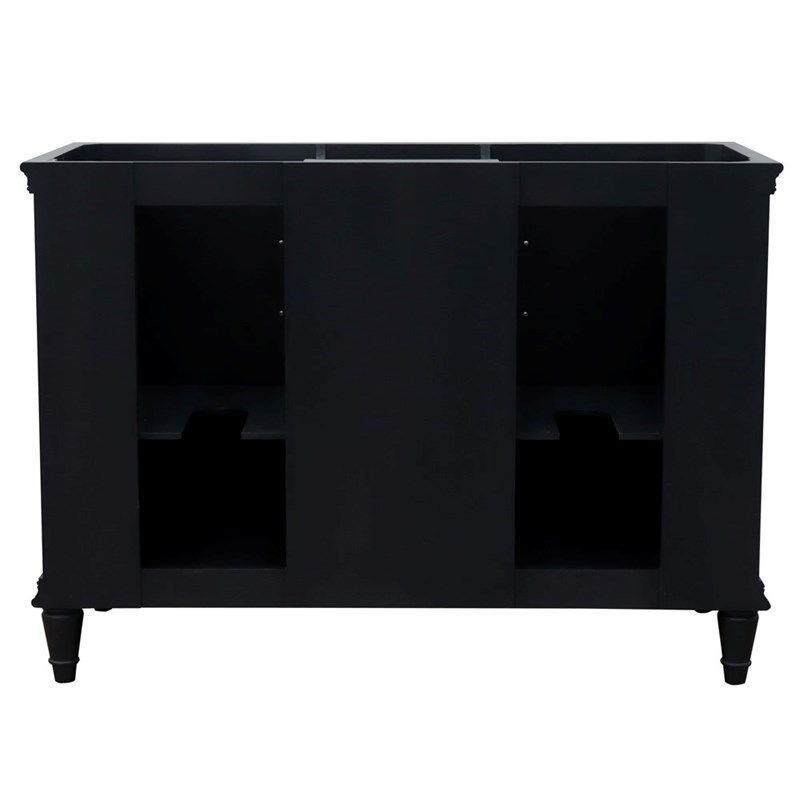 48 in. Double  Vanity Dark Gray Cabinet Only