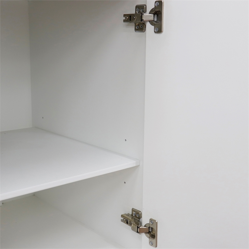 48 in. Double Wooden Vanity White Finish Cabinet Only