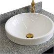 31 in. Single Wooden Vanity  Blue with Gray Granite Rectangle Sink