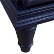 61 in. Double Wooden Vanity Blue Gray Granite Rectangle Sink