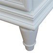 25 in. Single Wooden Vanity  White with Gray Granite Rectangle Sink