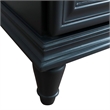 49 in. Single Wooden Vanity  White with Gray Granite Rectangle Sink