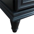 61 in. Double Wooden Vanity Dark Gray White Quartz Rectangle Sink